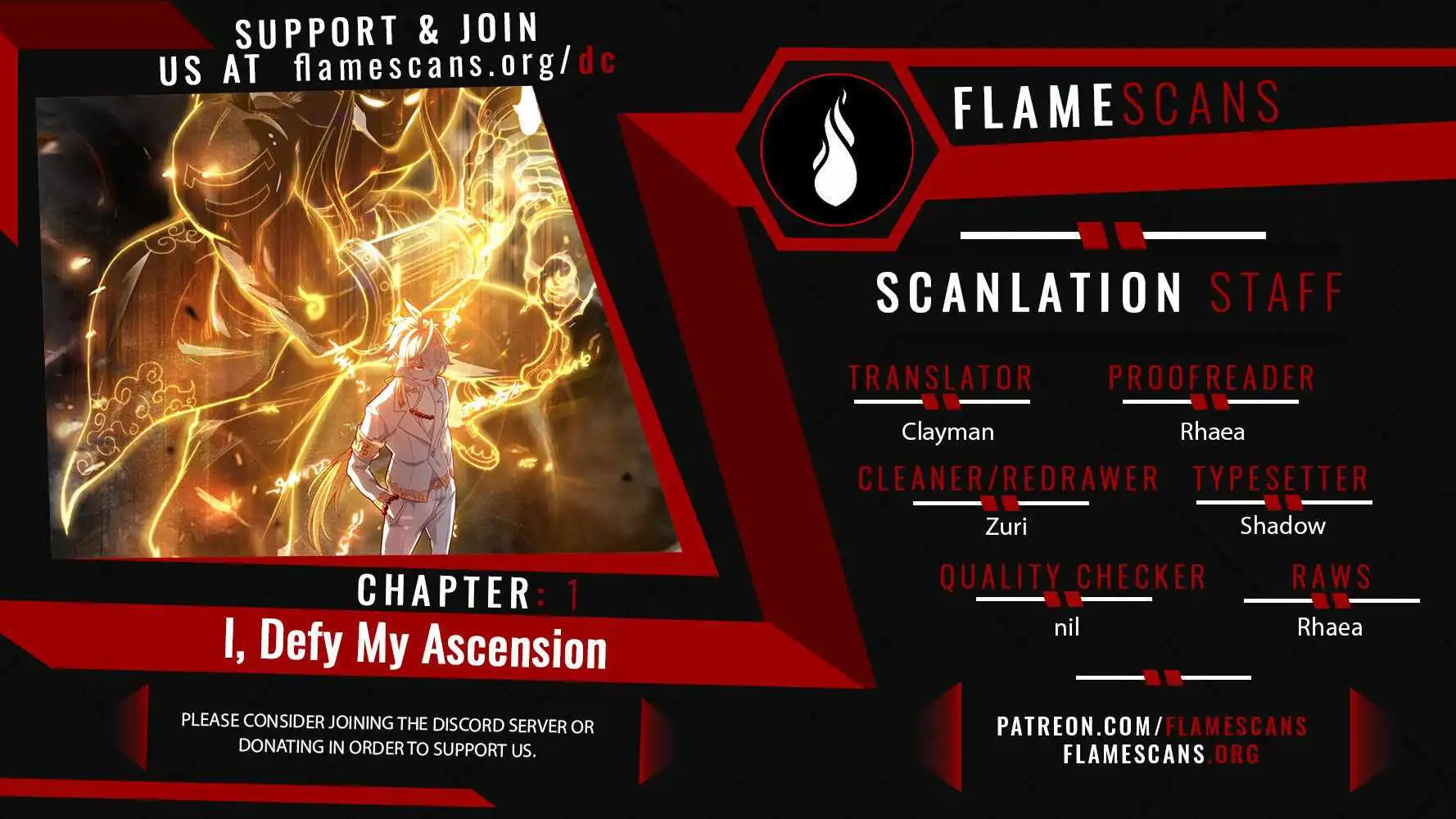 I Defy My Ascension Chapter 1 1